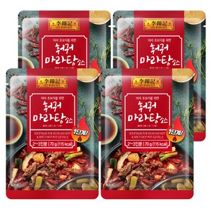 이금기 훠궈 마라탕 소스, 70g, 4개