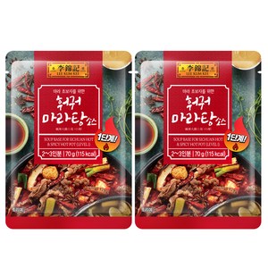 이금기 훠궈 마라탕 소스, 70g, 2개