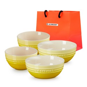 르크루제 2인 밥 + 국 세트 + 쇼핑백 M, 솔레이, 밥그릇 2p + 국..., 1세트