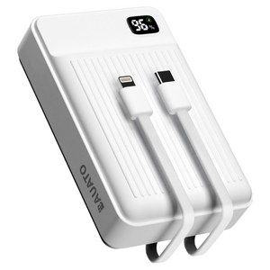 바우아토 포켓쉴 고속 입출력 케이블 일체형 미니 대용량 난연 보조배터리 20000mAh C타입 애플8핀 PD 22.5W