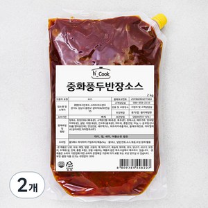 에이치쿡 중화풍 두반장 소스, 2kg, 2개