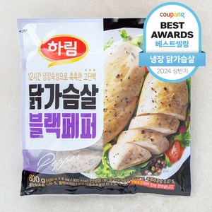 하림 닭가슴살 블랙페퍼 8개입, 800g, 1개