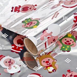 뽀로로 잔망루피 크리스마스 포장지, 스노우, 1개