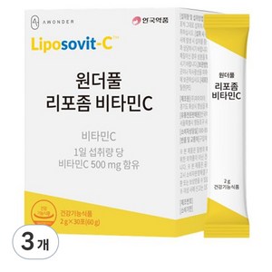 안국약품 리포좀 비타민C 30p, 30포, 60g, 3개