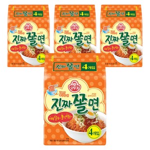 오뚜기 진짜쫄면, 600g, 4개