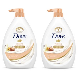 도브 릴랙싱 시어버터 바디워시, 1kg, 2개