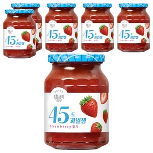 복음자리 45도 과일잼 딸기, 350g, 6개