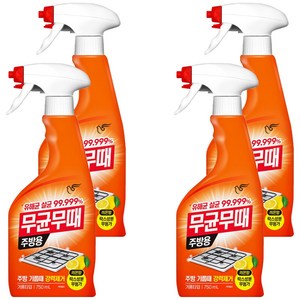 무균무때 주방용 세정제, 750ml, 4개