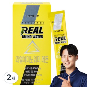 코오롱제약 NEW 리얼 아미노 워터 레몬 10p, 70g, 2개