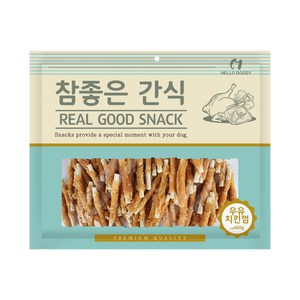 헬로도기 참좋은간식 강아지 건조간식, 우유치킨껌, 400g, 1개