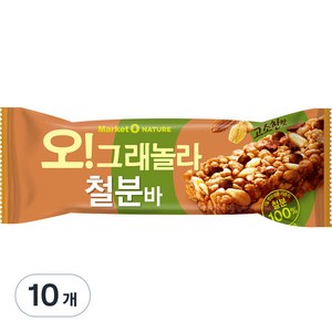 마켓오네이처 오 그래놀라 철분바, 35g, 10개