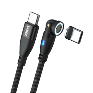 사또 PD 100W 540도 회전형 마그네틱 케이블 + C타입 커넥터 세트