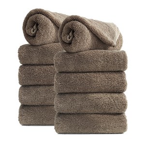 타월톡톡 호텔수건 200g 40수 코마사, 브라운, 10개