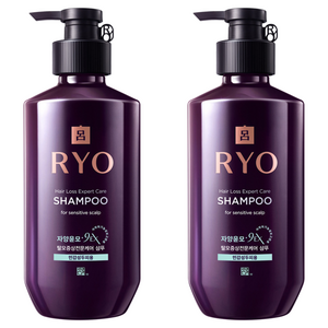 려 자양윤모 탈모증상케어 샴푸 민감성 두피용, 400ml, 2개