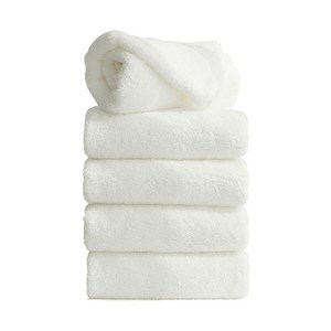 타월톡톡 국내생산 호텔수건 200g 40수 코마사, 화이트, 5개