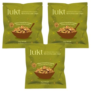 룩트 피스타치오 소보로 그래놀라, 25g, 3개