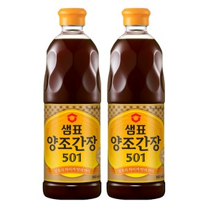 샘표 양조간장 501, 860ml, 2개