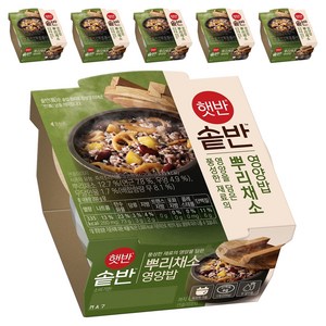 햇반 솥반 뿌리채소 영양밥, 200g, 6개