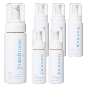 에뛰드 New 순정 약산성 6.5 휩 클렌저 레귤러, 150ml, 6개