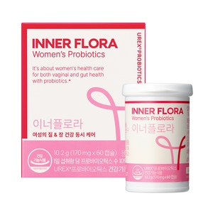 유한건강생활 이너플로라 UREX 프로바이오틱스 유산균, 60정, 1개