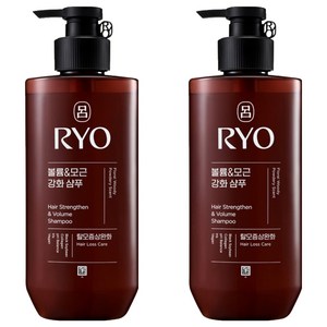 려 흑운 볼륨 모근강화 탈모증상완화 샴푸 우디향, 480ml, 2개