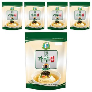 지도표성경 재래식 가루김, 70g, 5개