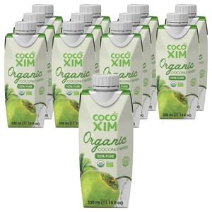 코코씸 유기농 코코넛 워터, 330ml, 12개