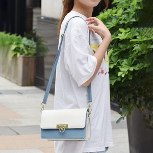 필시탐나 여성 파스텔 크로스 Two 스트랩 숄더백