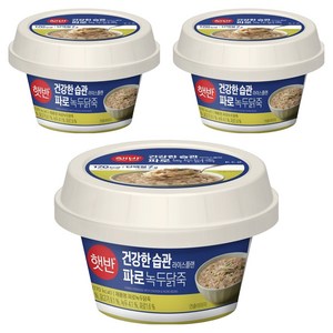 햇반 파로녹두닭죽, 265g, 3개