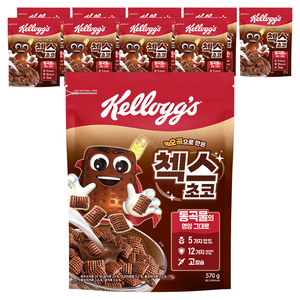 첵스초코 오곡으로 만든 시리얼, 570g, 10개