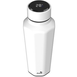 액센 옥타곤 대용량 온도표시 텀블러 SK200, 화이트, 740ml