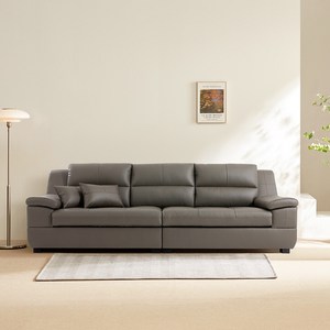 동서가구 테라 천연면피가죽 4인용 소파 방문설치