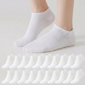 삭스판다 여성용 발이 편한 스니커즈 발목 양말 20켤레 세트