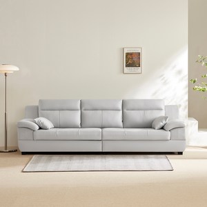 동서가구 테라 천연면피가죽 4인용 소파 방문설치