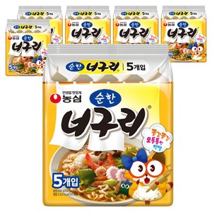 너구리 순한맛 120g, 30개, (5개입 X 6팩)