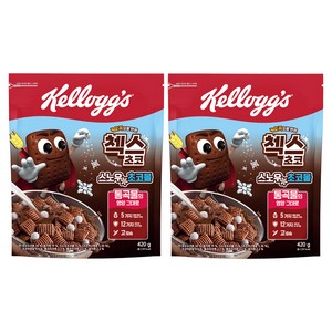 첵스초코 스노우 초코볼 시리얼, 420g, 2개