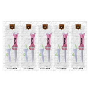 볼빅 E 골프티 롱티 76mm + 숏티 39mm 세트 5p, 핑크, 롱티(76mm), ..., 1세트