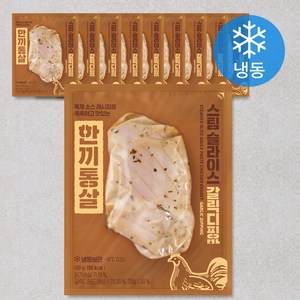 한끼통살 스팀 슬라이스 갈릭디핑맛 닭가슴살 (냉동)