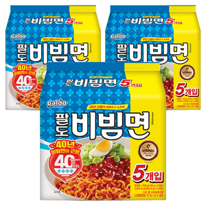 팔도 비빔면, 15개, (5개입 X 3팩)