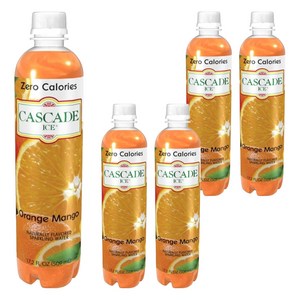 캐스케이드 제로칼로리 스파클링 오렌지 망고에이드, 509ml, 5개
