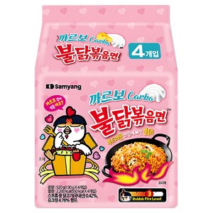 불닭볶음면 까르보 130g, 4개, (4개입 X 상세페이지 참조 X 상세페이지 참조)