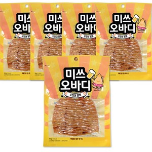 해맑은푸드 미쓰오바디 오징어, 50g, 5개