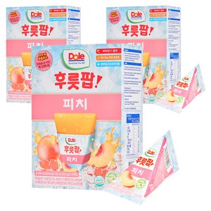 돌 후룻팝 피치 8p, 496ml, 3개