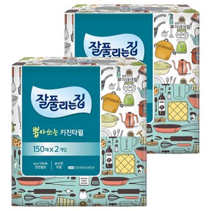 잘풀리는집 뽑아쓰는 키친타월, 150매, 4개