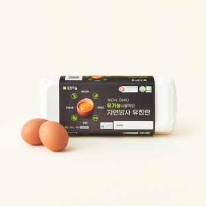 유정마을 국내산 NON GMO 유기농 사료 먹인 자연방사 유정란 520g, 10구, 1개