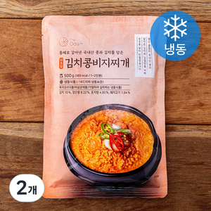 더오담 김치 콩비지 찌개 (냉동), 500g, 2개