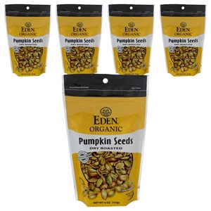 에덴오가닉푸드 유기농 구운 호박씨, 113g, 5개
