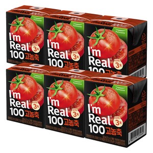 아임리얼 100 고농축 토마토 주스, 120ml, 6개