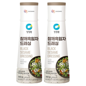 청정원 참깨 흑임자 드레싱, 300g, 2개