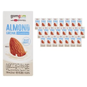 곰곰 아몬드드링크 언스위트, 190ml, 24개